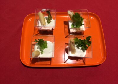 Plateau de verrines entrées - Cuisinière façon traiteur à Amboise, proche de Tours (37) - La cuisine de la Bertinière - Marie Gallois