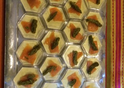 Verrines saumon asperges - Cuisinière façon traiteur à Amboise, proche de Tours (37) - La cuisine de la Bertinière - Marie Gallois