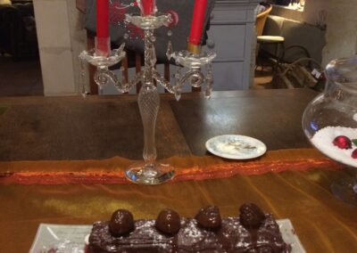 Buche de noel - Cuisine façon traiteur à Amboise, proche de Tours (37) - La cuisine de la Bertinière - Marie Gallois